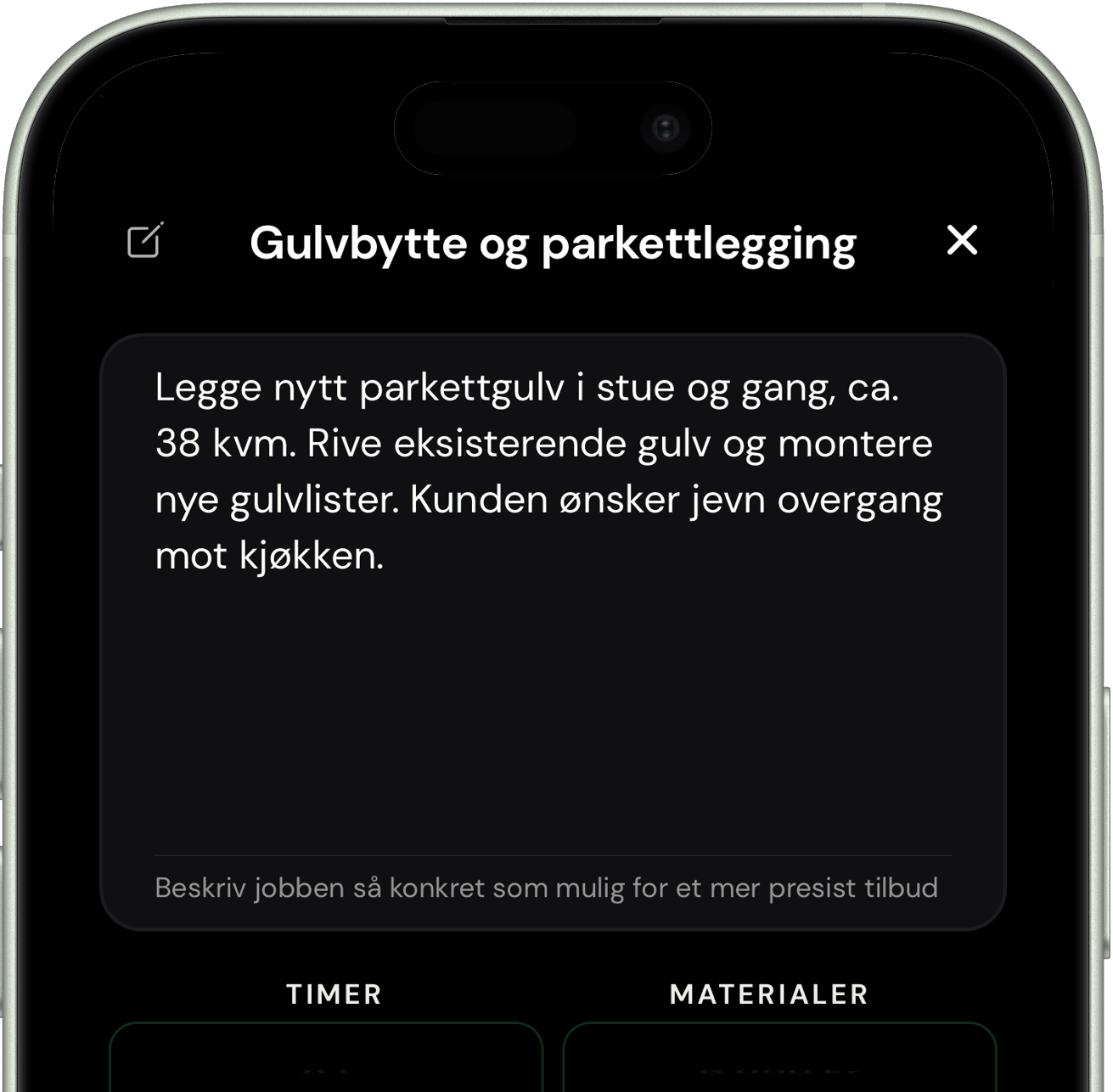 DORG tilbud på mobil